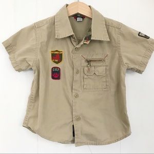 Gap | Scout Style Khaki Shirt with Patches